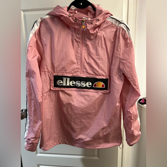 ellesse XS women’s windbreaker anorak hoodie pink XS - Picture 2 of 9
